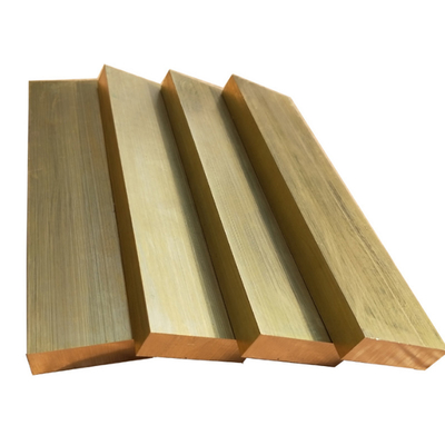 QSn6.5-0.1 Tin Plated Copper Bar QSn4-0.3 Brushed Brass Bar H59 For Decoration